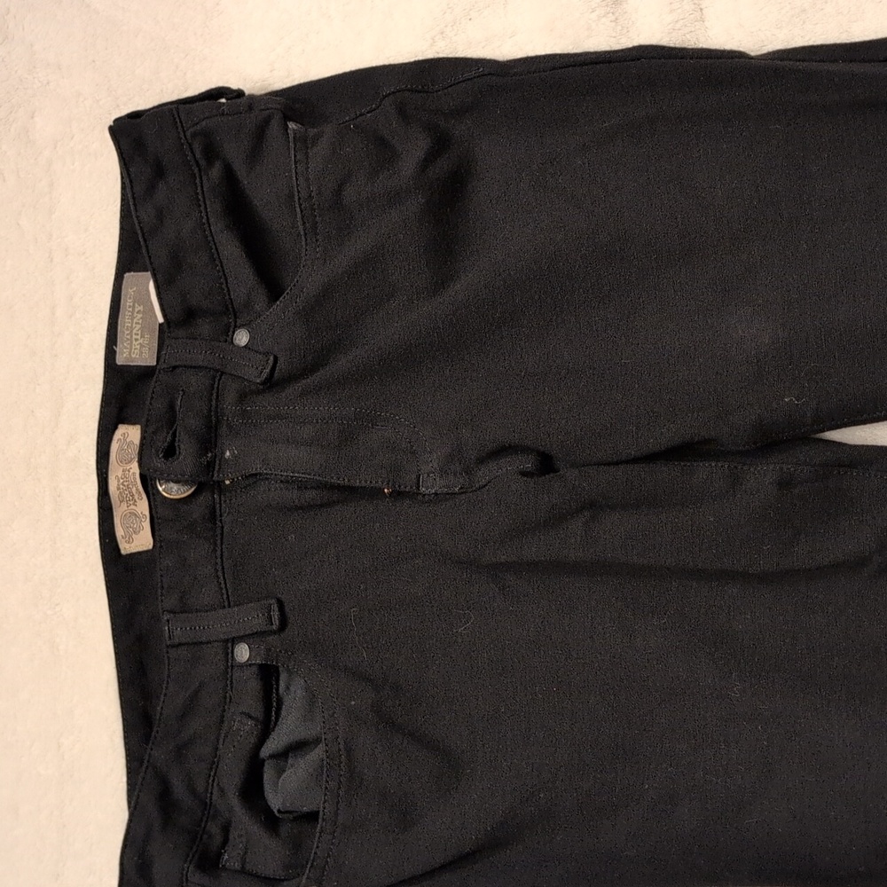 Nine West Vintage America Jeans Womens 6 / 28 Black Stretch Matchstick